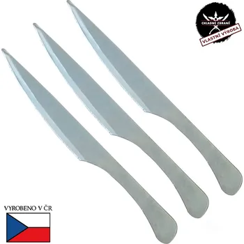 Bojový sport CZ Sada vrhacích nožů "MASTER PROFI - NON SPIN" ocel + zinek - 3 kusy