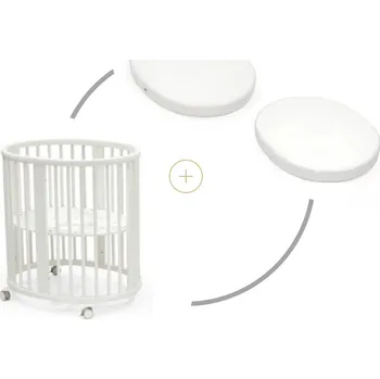 Dětská postýlka Stokke Postýlka Sleepi™ Mini V3, White + prostěradlo + matrace