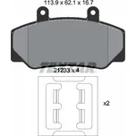 TEXTAR Sada brzdových destiček, kotoučová brzda 2123302