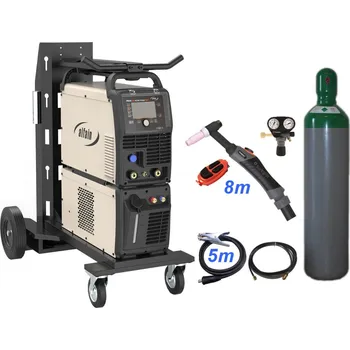 Svářečka ALFA IN PEGAS 320 DC PULSE NEO + chladící jednotka + vozík + hořák 8m U/D + venil + lahev