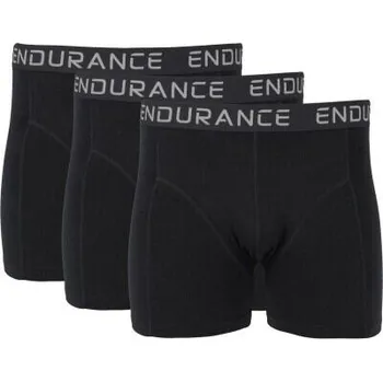 Boxerky Pánské boxerky Endurance Burke 3-Pack velikost M black