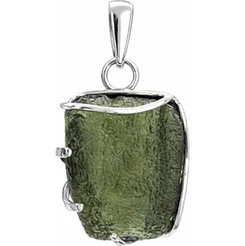 Přívěsek Stříbrný přívěsek s vltavínem P37 0221