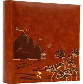 Fotoalbum Univerzální fotoalbum na 200 foto, 10x15, zasunovací, KD-46200 Lotus hnědé PL