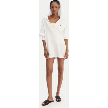 Dámské šaty Polo Ralph Lauren Plážové šaty 21656576 Bílá Relaxed Fit XL
