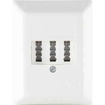 Elektrická zásuvka Shiverpeaks BS74050W zásuvka telefonu Telefon na omítku bílá