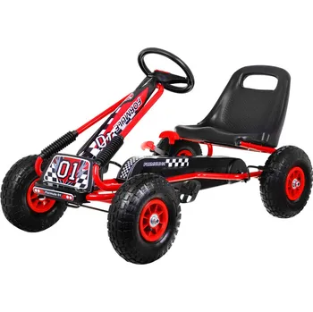 Dětské šlapadlo Ramiz Šlapací čtyřkolka Go-Kart červená
