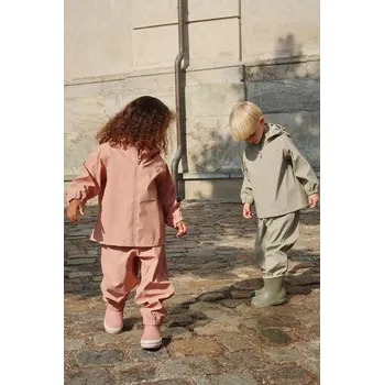 Chlapecká bunda Dětský nepromokavý set Konges Sløjd PLAINY RAIN SET KS105633.G.PPY2 oranžová 32X, vel. 98