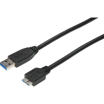 elektrický kabel Kabel Digitus USB - microUSB typ B, 1 m, černý