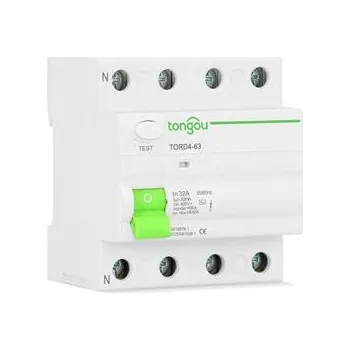 Proudový chránič Proudový chránič Tongou TORD4-63 typ A /40A/30mA/4P/6kA