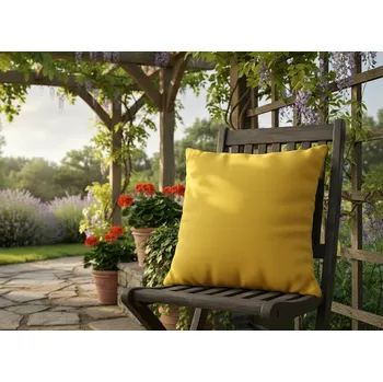 Polštář Dekorační venkovní polštář s výplní CARACAS color 40 mustard/hořčicová 40x40, 50x50 cm Mybesthome Rozměr: 40x40 cm Polštář je již včetně vyjímatelné výplně.