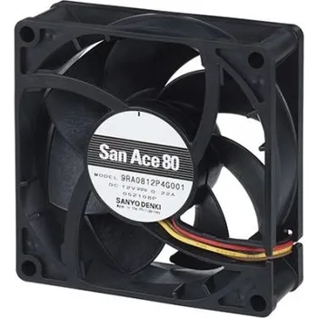 PC ventilátor Axiální ventilátor DC, 120 x 120 x 25mm 6.72W 24 V DC