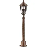 Venkovní stojací lampa vintage retro svícen hnědá 3 žárovky IP44 Feiss