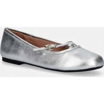 Dámské baleríny Kožené baleríny Love Moschino JA11111G1OIF090B stříbrná SLV, EUR 36