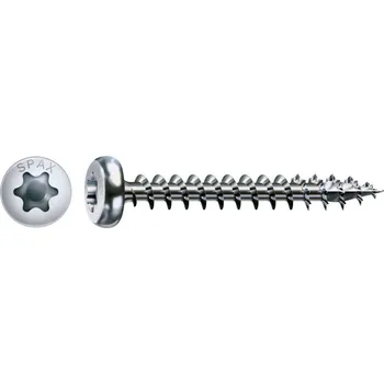 Vrut SPAX 880930140040016 R 88093 Ruko m.Spitze/T-STAR šroub do dřeva 4 mm 16 mm Torx, vnitřní korunka šestihranná ocel galvanizováno zinkem 1000 ks