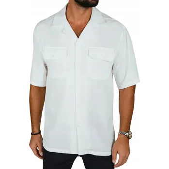 Pánská košile DStreet pánská košile casual KX1086 krátký rukáv regular viskóza velikost L