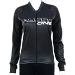 Crussis One dámský cyklistický dres dlouhý rukáv černá/bílá vel. M