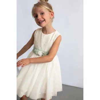 Dívčí šaty Dívčí šaty Mayoral 3919.6B.Mini.PPY2 bílá 00X, vel. 110