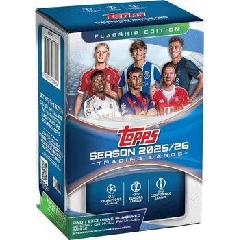 Sběratelská karetní hra Topps UEFA Club Competitions Value Box 2025/26