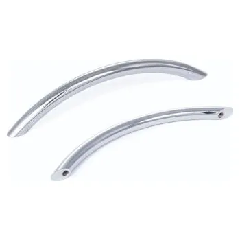 Nábytkové kování Madlo skříňky barva Chrom, Ocel, leštěné, délka: 96mm x 24 mm x 10mm RS PRO