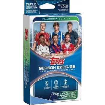 Sběratelská karetní hra Topps UEFA Club Competitions Hanger Box 2025/26