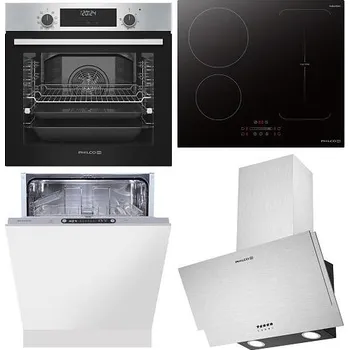 Set domácích spotřebičů Philco POB 769 AX + Indukční deska Philco PHD 641EPSB + Myčka vestavná Philco PD 1466 DBIT + Odsavač par Philco PEW 296 X + 3 roky bezplatný servis + DOPRAVA ZDARMA