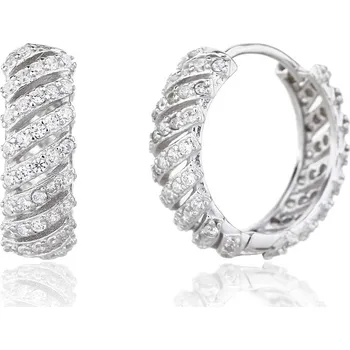 Náušnice Bealio BEALIO 14101 Stříbrné náušnice SPIRALE 03-14101-4066