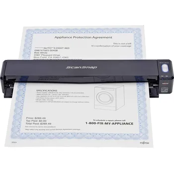 Skener Fujitsu ScanSnap iX100 přenosný skener dokumentů A4 600 x 600 dpi 10 str./min USB, Wi-Fi 802.11 b/g/n