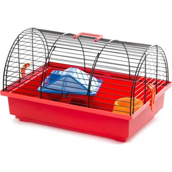 Klec s výbavou pro hlodavce 36 x 24 x 22 cm mix barev