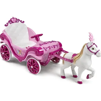 Huffy Elektrický kočár Disney Princess s koněm 6 V růžový