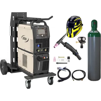 Svářečka ALFA IN PEGAS 320 AC/DC PULSE NEO + chladící jednotka + vozík + kukla + ventil + lahev