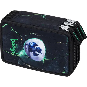 Penál Baagl Školní penál třípatrový Draci