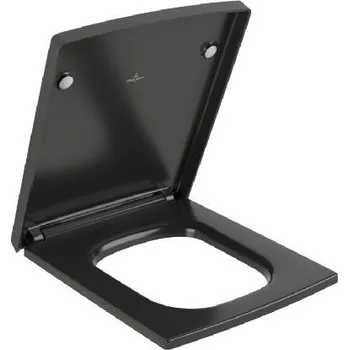 WC sedátko Villeroy & Boch WC sedátko, SoftClosing, QuickRelease, Pure Black - 8M24S1R7
