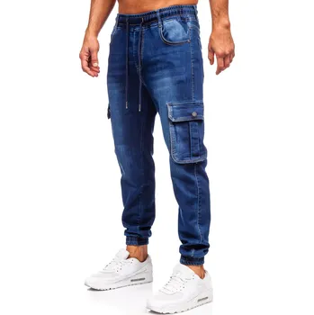 Tmavě modré pánské džínové jogger kapsáče Bolf 8266 - 31/M