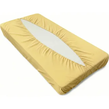 Prostěradlo Jersey prostěradlo obálkového střihu - banánová Velikost: 90x200cm