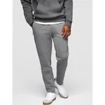 Ombre Clothing Šedé tepláky s prošíváním V3 OM-PASK-0281