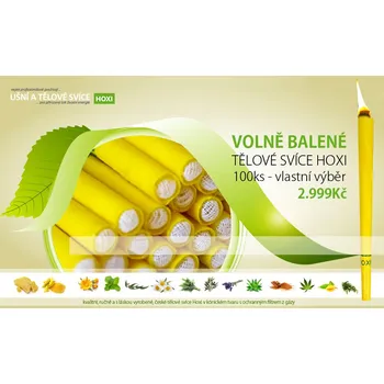 Tělové svíce HOXI 100ks MIX vlastní výběr
