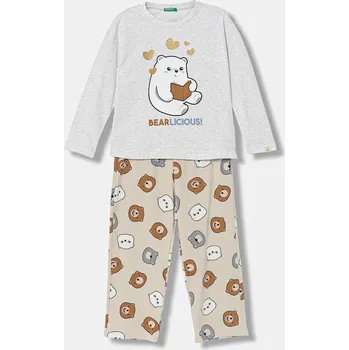 Pánské pyžamo Dětské pyžamo United Colors of Benetton 3DKE0P09P.G.Seasonal šedá 90X, vel. 120