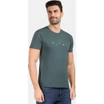 Pánské oblečení Pánské bavlněné tričko Kilpi SPACER-M tmavě zelená XXL