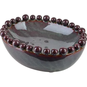 Oválná dekorativní miska Yarine Ball fialová