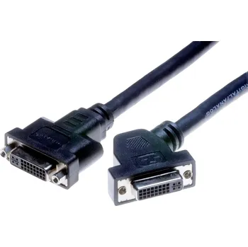 Audio kabel Lyndahl DVI kabel DVI-I 24 plus 5pól. zásuvka, DVI-I 24 plus 5pól. zásuvka 0.2 m černá LKPK004 DVI kabel