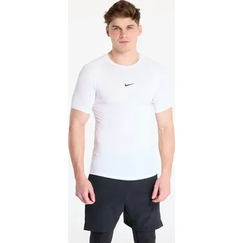 Pánské tričko Tričko Nike Pro Men's Dri-FIT Tight Short-Sleeve Fitness Top White/ Black XXL