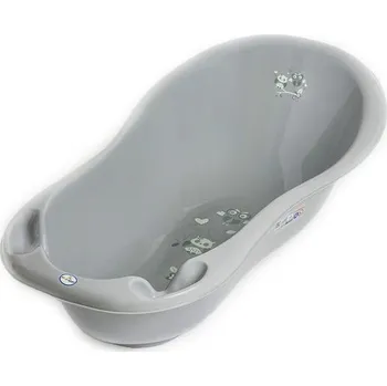 Kojenecká hygiena Tega Vanička s výpustí 86cm Sovička ŠEDÁ