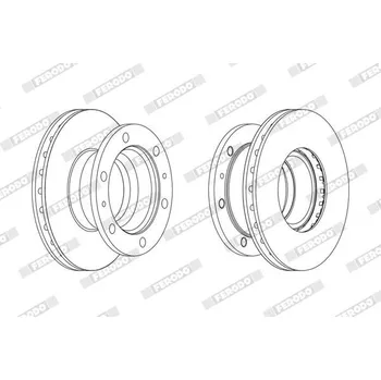 Brzdový kotouč Brzdový kotouč FERODO FCR105A