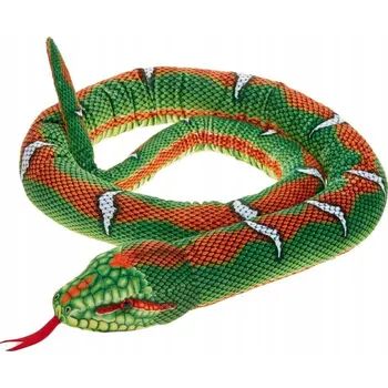 plyšák Plyšový Had 180 cm Zoo Plyšák zelený