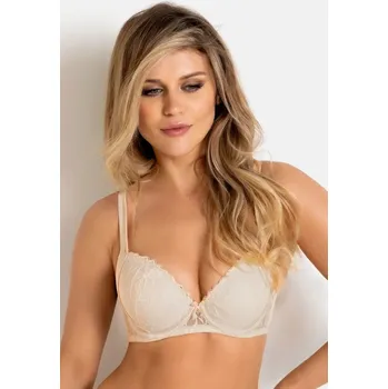 Dámské oblečení Dámská podprsenka PATI PUSH UP 19238 Béžová - Mediolano béžová 80C