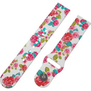 Chytré hodinky Strapido ČERVENÉ RŮŽIČKY řemínek 20 mm