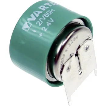 Článková baterie Varta V2/80H-SLF plus plus /- knoflíkový akumulátor V 80H Ni-MH 80 mAh 2.4 V 1 ks