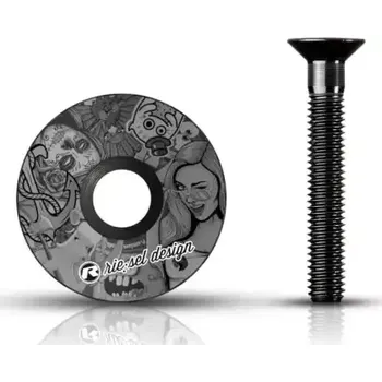 Sport Rie:sel Design Stem:cap víčko hlavového složení stickerbomb ultra black II