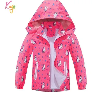 Kugo Dětská šusťáková bunda s jednorožci Velikost: 128