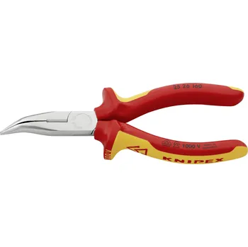 Kleště Knipex 25 26 160 VDE ploché jehlové kleště 40° zahnuté chrom-vanadová elektrikářská ocel 160 mm